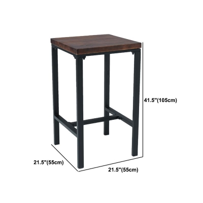 Industrielles 1/3/4/5-teiliges Bartisch-Set, quadratischer Tresentisch aus Kiefernholz f&uuml;r Caf&eacute;