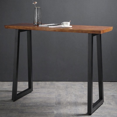 Modernes Bartisch-Set, 1/2/3-teilig, Massivholz-Bartisch mit gepolsterten Barhockern