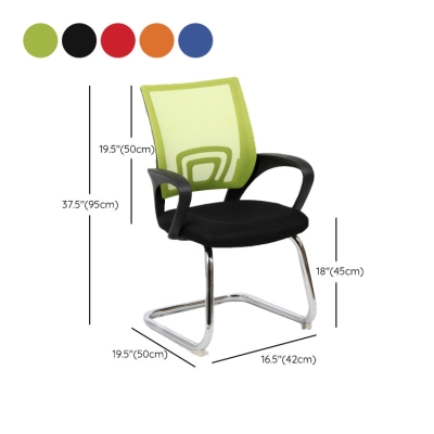 19-inch brede moderne bureaustoel, zwarte bureaustoel met vaste armen