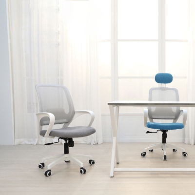Ergonomischer Schreibtischstuhl aus Netzstoff, moderner B&uuml;rostuhl mit verstellbarer Sitzh&ouml;he