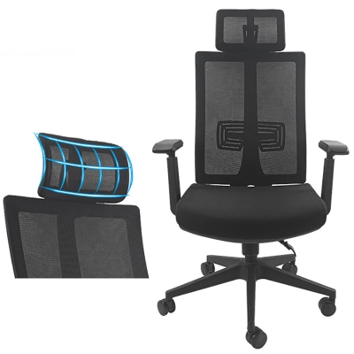 Sedia da scrivania moderna Sedia da computer in rete Sedia regolabile con ruota