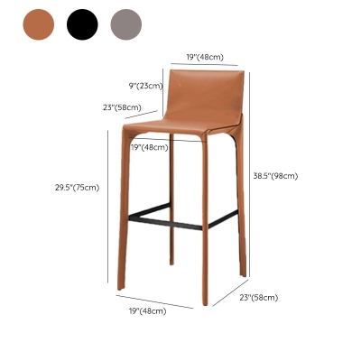 Zeitgen&ouml;ssische Thekenhocker aus Metall mit Barhocker mit niedriger R&uuml;ckenlehne