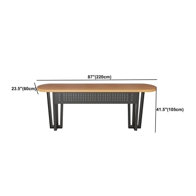 Bartisch im industriellen Stil, rechteckiger Bistro-Bartisch aus massivem Holz f&uuml;r den Innenbereich