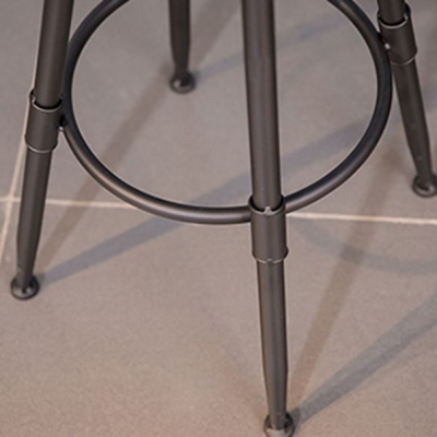 Industrielles Bartisch-Set aus massivem Holz, 1/5/9-teilig, Thekentisch mit hohen Hockern