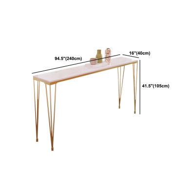 Rechteckiger Tisch aus Metall, moderner, minimalistischer Milchteeladen-Bartisch