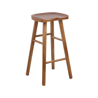 Thekenhocker aus Massivholz, moderne, armlose Thekenhocker