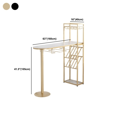 Modernes 1/3-teiliges Bartisch-Set aus Stein, Thekentisch mit hohen Hockern f&uuml;r die K&uuml;che