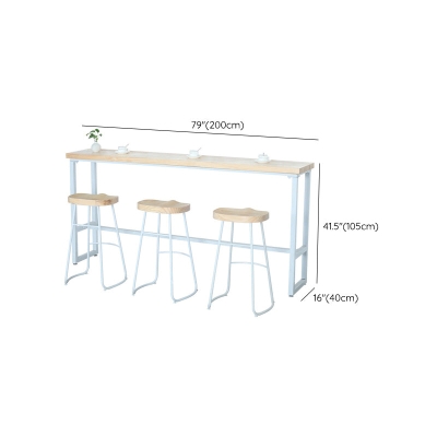 Moderner Bartisch mit Massivholzplatte f&uuml;r das Esszimmer