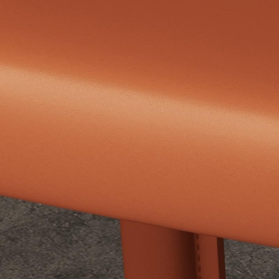 Moderner K&uuml;chen-Esszimmerstuhl aus Leder, Parsons-Stuhl in mattem Finish f&uuml;r Zuhause