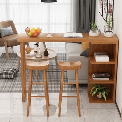 Industrielles 1/2/3-teiliges Bartisch-Set aus massivem Holz, festes Theken-Set f&uuml;r den Heimgebrauch
