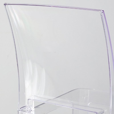 Barhocker aus Kunststoff im industriellen Stil, quadratischer Sitz, Barhocker mit Kunststoffbeinen