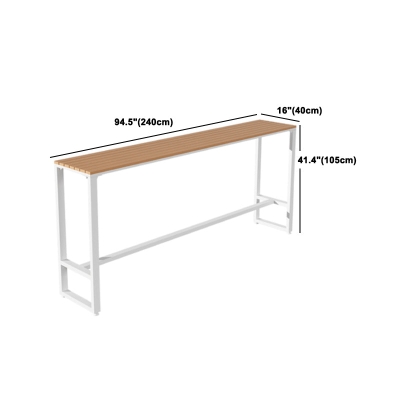 Modernes Kneipentisch-Set aus Holzwerkstoff, 1/2/5-teilig, rechteckiges Trestle-Theken-Set