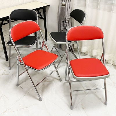 Moderner B&uuml;rostuhl aus Metall mit mittlerer/niedriger R&uuml;ckenlehne, ohne Rollen, Schreibtischstuhl ohne Armlehnen