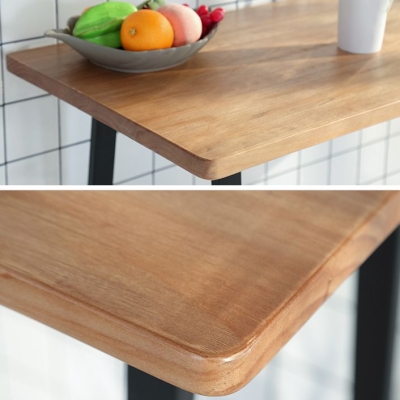 Set tavolo da bar Glam per interni Set bancone su cavalletto in legno massello da 1/2/3/5 pezzi in colore naturale