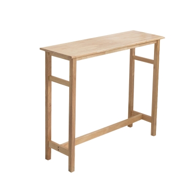 Zeitgen&ouml;ssischer Bartisch aus massivem Holz, 47,2" L, Bartisch mit Bockgestell f&uuml;r den Innenbereich