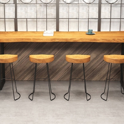 Tavolo da bar moderno in legno massello Tavolo da bar rettangolare per uso in sala relax