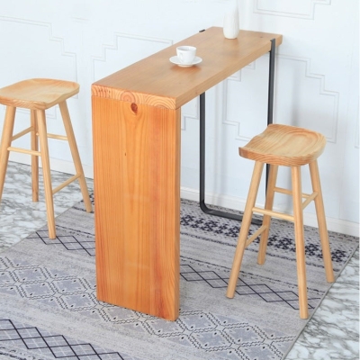 Zeitgen&ouml;ssischer Tresenhocker aus Massivholz mit Sattelsitz und Barhocker f&uuml;r das Wohnzimmer