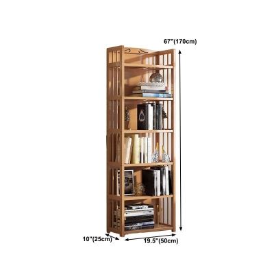 Libreria in stile moderno con libreria in bamb&ugrave; da 10" con geometria D per camera da letto