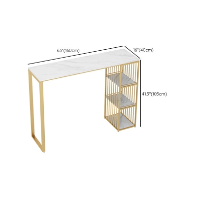 Rechteckiger Bartisch im Glam-Stil, 1/2/3-teiliges Bartisch-Set mit Metallhockern
