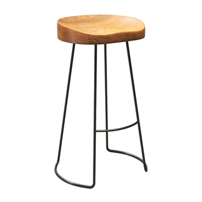 Industrielles rechteckiges Stehtisch-Set, 1/5-teilig, naturfarbener Holz-Thekentisch