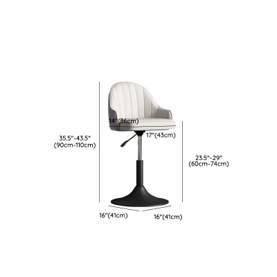 Glam Dining Stools h&ouml;henverstellbare Barhocker mit Metallgestell