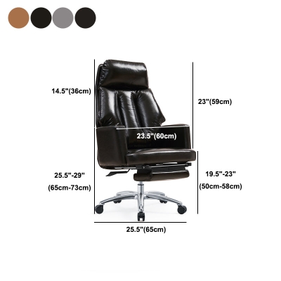 Moderner B&uuml;rostuhl mit Metallgestell, ergonomischer Chef-Computerstuhl