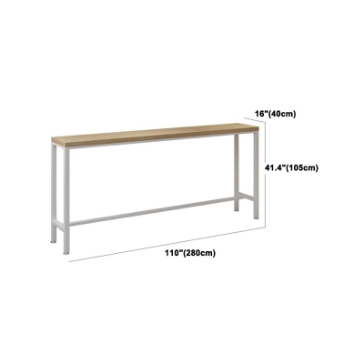 Nat&uuml;rliches Massivholz-Tisch- und Hocker-Set, 1/2/5/9-teilig, rechteckiges Pub-Ess-Set