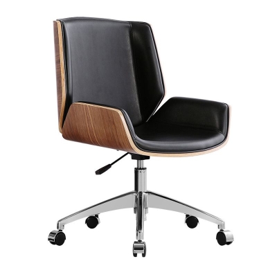 Konferenzstuhl aus Kunstleder, moderner Stuhl ohne Armlehnen f&uuml;r das Heimb&uuml;ro