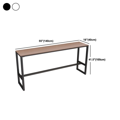 Industrielles Bar-Set, 1/2/5-teilig, Holz-Thekenh&ouml;hentisch mit Metall-Barhocker