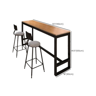 Moderner Bar-H&ouml;hentisch mit Metallgestell, Bistro-Pub-Tisch f&uuml;r die Terrasse