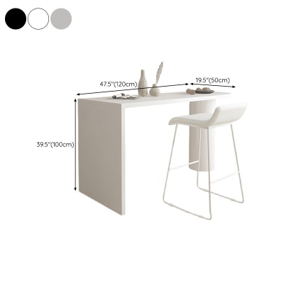 Moderner Bartisch aus massivem Holz, Esstisch f&uuml;r die K&uuml;che und das Wohnzimmer