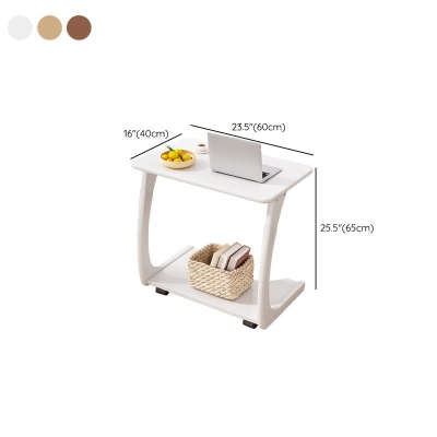 Scrivania da Ufficio Rettangolare Scrivania Moderna in Legno con Ruote piroettanti
