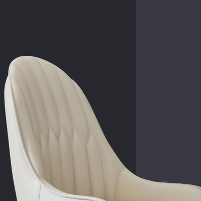 Beistellstuhl aus Leder im Glam-Stil f&uuml;r den Innenbereich, Esszimmerstuhl f&uuml;r das Wohnzimmer