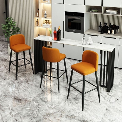 Set tavolo da bar industriale 1/2/4 pezzi Tavolo da bar rettangolare con sgabelli alti in metallo