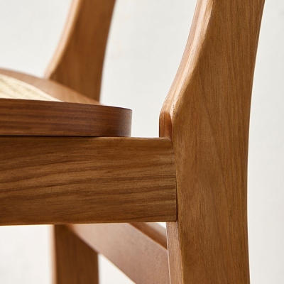 Moderner Tresenstuhl aus massivem Holz, armloser Bar- und Thekenhocker
