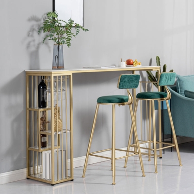 1/2/3-teiliges modernes und rechteckiges Barhocker- und Tischset