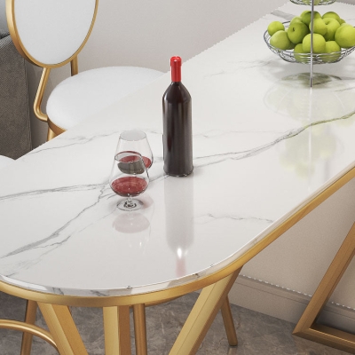 Glam 1/2/3/5-teiliges Stehtisch-Set aus gesintertem Stein, festes Tisch-Theken-Set f&uuml;r das Esszimmer