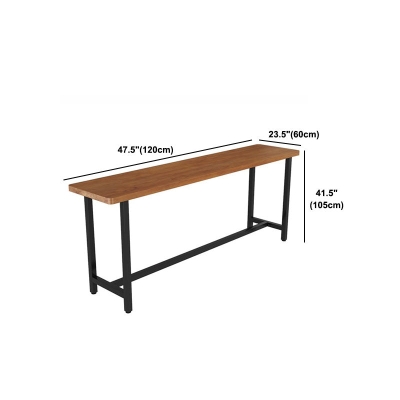 Modernes 1/9-teiliges Bartisch-Set, rechteckiger Tresentisch aus Kiefernholz f&uuml;r Milchtee-Shop