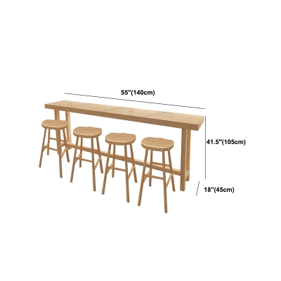 Moderner Barthekentisch aus Holz, rechteckiger Barthekentisch f&uuml;r Zuhause