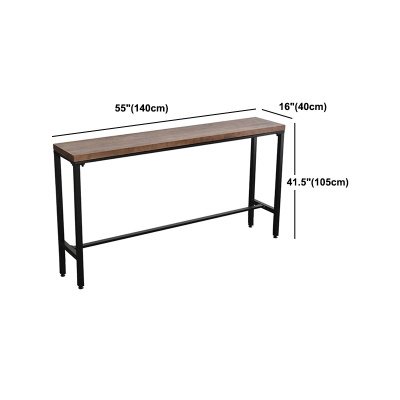 Set tavolo da bar industriale in legno da 1/2/5 pezzi Set bancone rettangolare per uso domestico