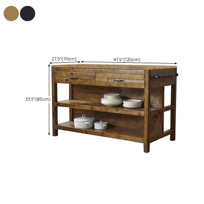 Zeitgen&ouml;ssisches station&auml;res K&uuml;cheninsel-Set, K&uuml;cheninsel-Set aus massivem Holz f&uuml;r das Esszimmer