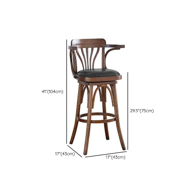 Zeitgen&ouml;ssische Barhocker aus Holz mit Thekenh&ouml;he, armloser Barhocker f&uuml;r das Wohnzimmer