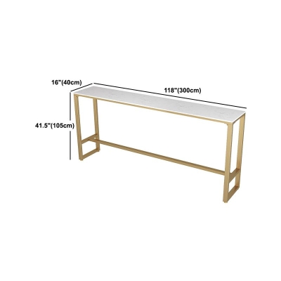 Glam 1/2/5/7-teiliges Bartisch-Set, rechteckiger Stein-Thekentisch mit hohen Hockern