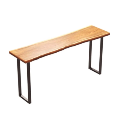 Rechteckiges Massivholz-Bartisch-Set, luxuri&ouml;ser 1/3-teiliger Thekentisch mit hohen Hockern