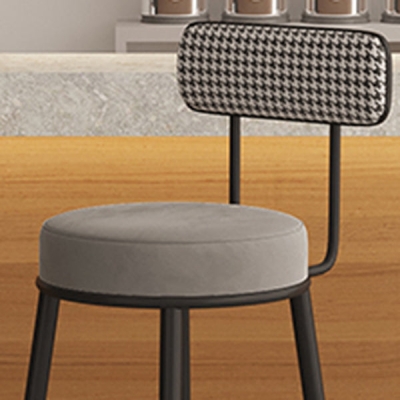 Barhocker im modernen Stil, runder Barhocker mit Metallbeinen f&uuml;r die K&uuml;che