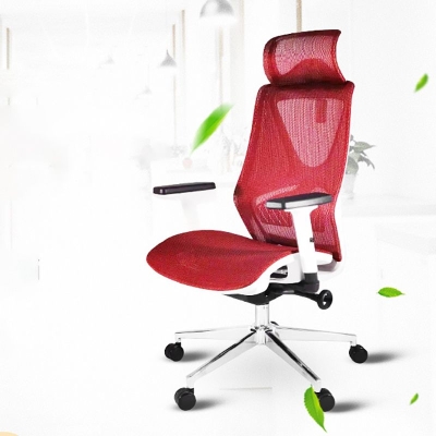 Sedia da ufficio ergonomica con schienale alto Sedia girevole regolabile moderna