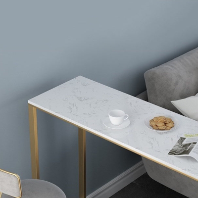 Set da bancone per interni rettangolare in marmo Glam da 1/2/3 pezzi con altezza e contenitore
