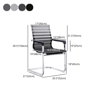 Gepolsterter Computer-Schreibtischstuhl mit Metallgestell, moderner ergonomischer B&uuml;rostuhl