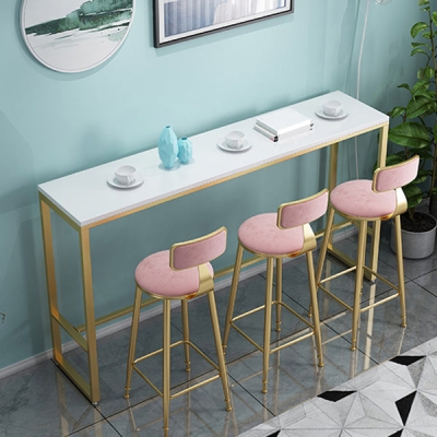 Zeitgen&ouml;ssischer Barhocker, Esszimmerhocker ohne R&uuml;ckenlehne und Kissen