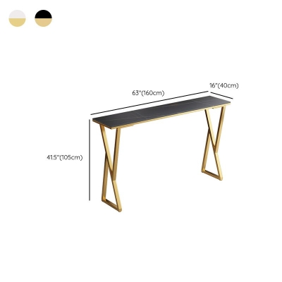 Moderner Bartisch mit goldenem Sockel, 41,3 Zoll hoher Tischsockel